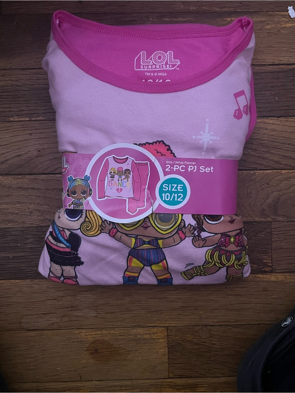 L.O.L. Surprise! Girls Pink Character 2-Piece Pajama Set